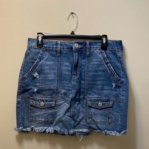 Juniors' SO denim skirt